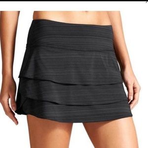 Athleta Black Stripe Swagger Skort XS